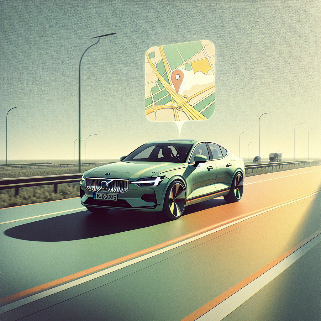 Google Maps Lanza Guía de Carriles en Vivo para Coches Polestar 4 - Avafa Consulting- Imagen generada por IA